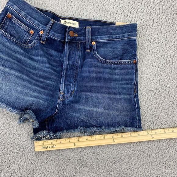 Madewell Women's The Dad Jean Short Button Fly Jean Shorts  NWT  |   Size:  27 - Picture 8 of 15